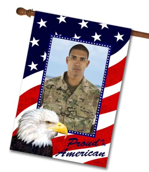 Proud American Eagle - Photo House Flag - 28'' x 40''