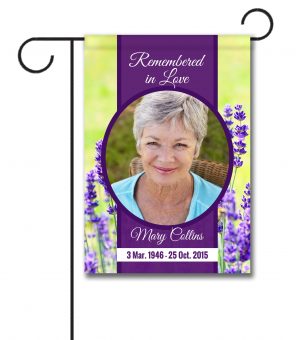 Remembered in Love Photo Flag - Garden Flag - 12.5'' x 18''
