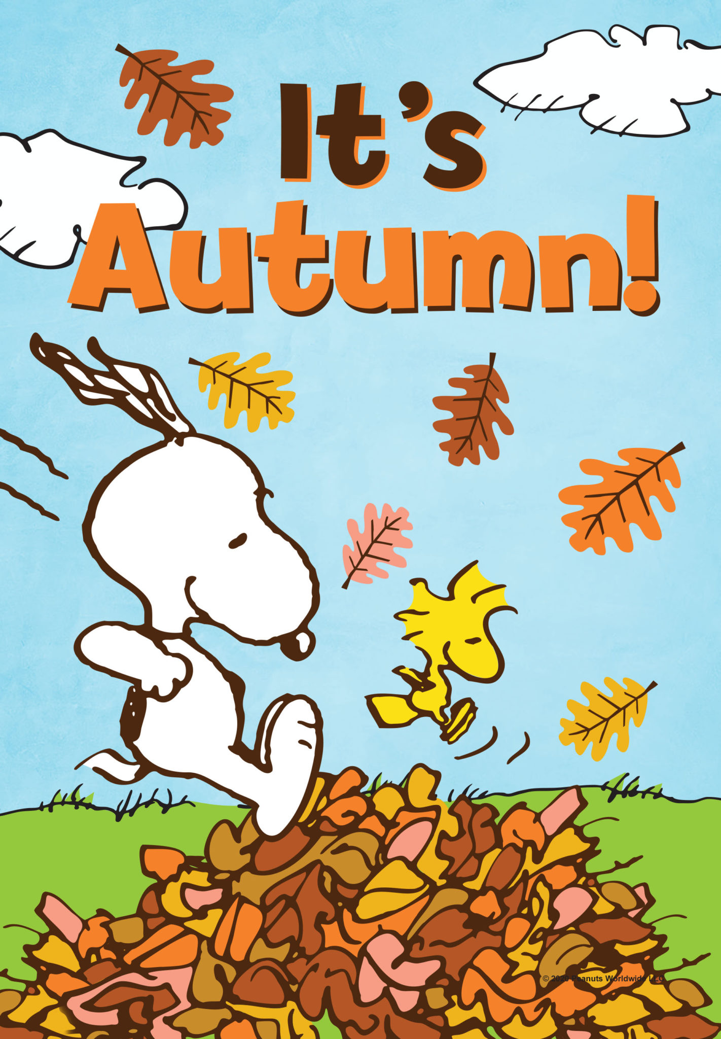 PEANUTS® It's Autumn Snoopy GARDEN Custom Printed Flags